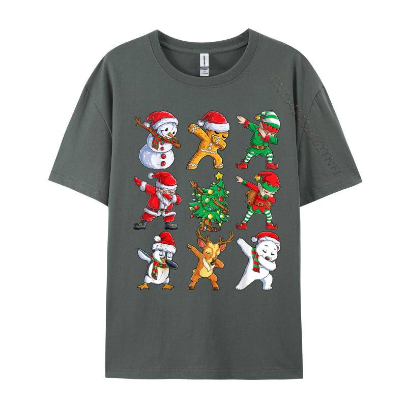 Dabbing Santa Elf Friends Christmas Men Xmas Dab Funny Normal Print Men Tshirt Cotton Fabric Luxury Designer T-Shirts For Men