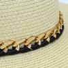 New French summer sun hat women's Panama straw hat fashion outdoor beach hat versatile breathable top hat
