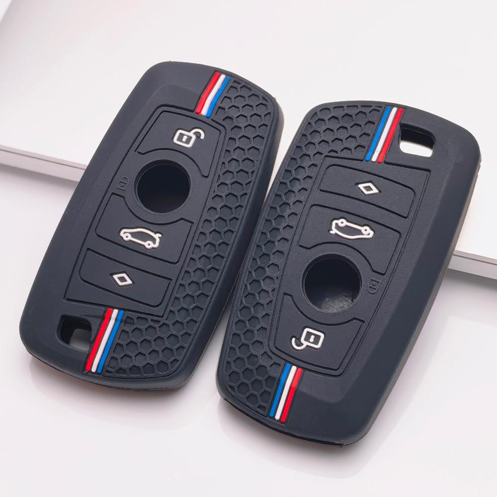 Key Fob Cover for GT Silicone Car Key Case Cover For BMW Older 3 Series X3 X4 5 Series Three 320 Five 525 Cars 1 Series 120i Anti-Scratch Surface