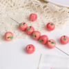 5Pcs Realistic Fruit Miniature 3D Apple Resin for Handmade DIY Bracelet Necklace Loose Bead Cute Girl Pendant Charm Accessories