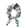 60*60cm Sommerskjerf for dame Vakkert blomsterskjerf med dusker Utendørs tynt solbeskyttende skjerf