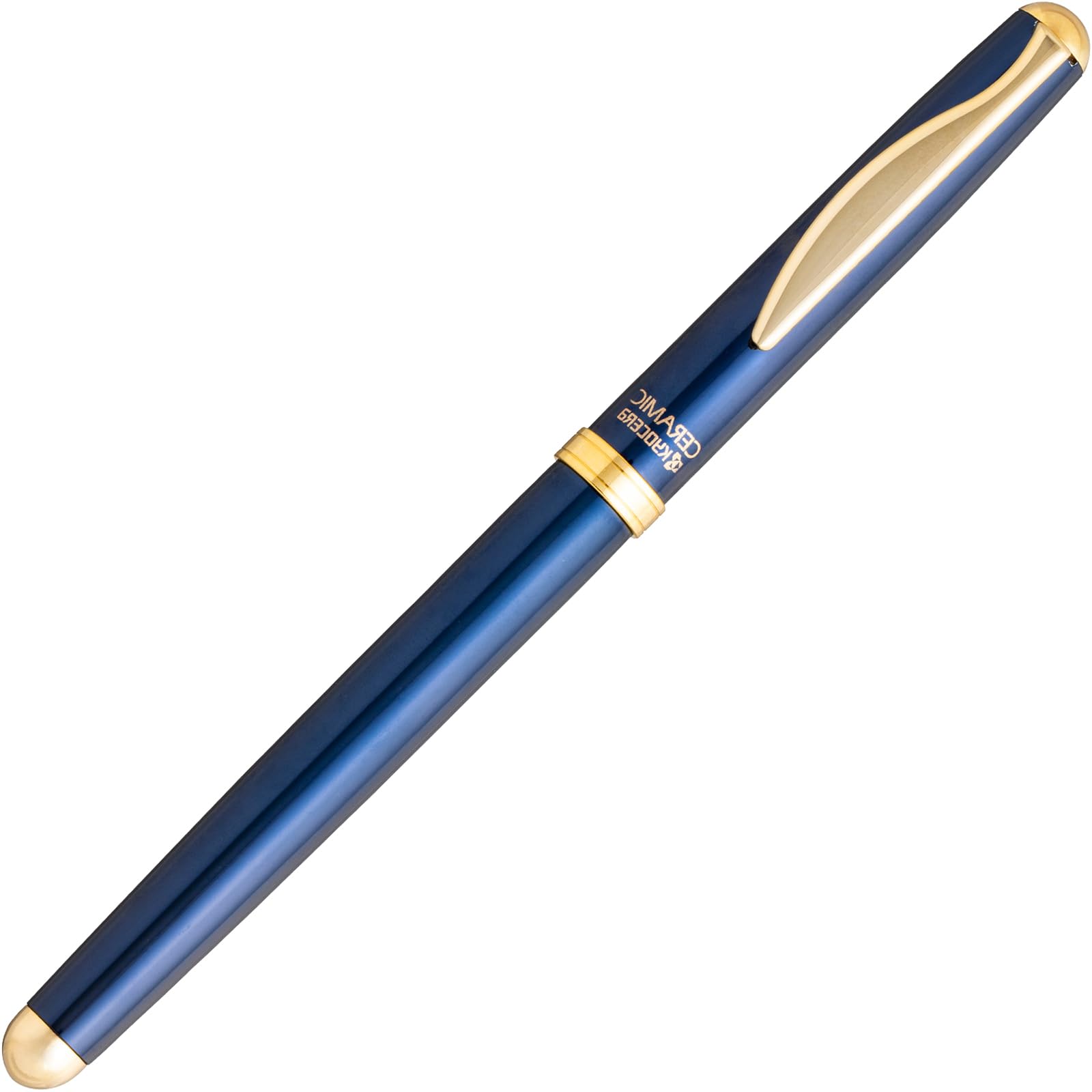 

Kyocera Ballpoint Ceramic Good Ink Easy to Carbon Pen, Water-based, Tip, Flow, Write, Copy, Clear, Gift, Slim, Blue, KCB-BU15-AZ