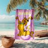 Personalized customized proof beach towel with Scooby-Doo pattern - soft, absorbent,quick-drying,perfect swimming,camping&bathing