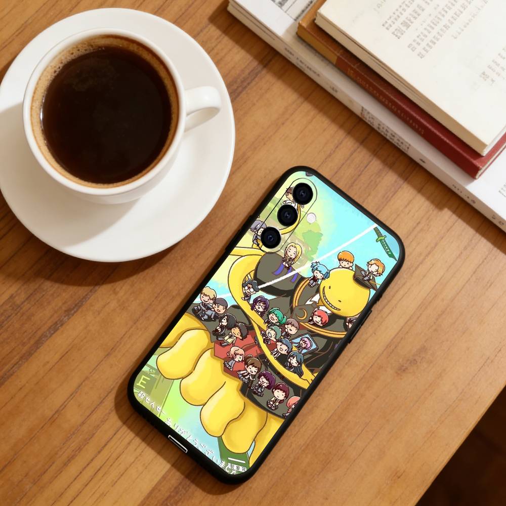 Anime A-Assassination Classroom-m Phone Case For Samsung Galaxy A73,A72,A71,A70,A53,A52,A51,Soft Silicone Black Cover
