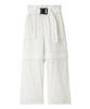 Emi Nylon Work White Women's Water-Repellent 2-Way Pants, 13WFP241023,