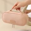 Multifunctional Make Up Bags Organizer Cosmetics Toiletry Brushes Storage Case for Women Girls Makeup Case with Handle Divider