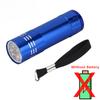 9LED Flashlight  UV Resin Curing Lamp Light LED 395nm UV Torch For Epoxy UV Resin Cure Adhesive Glue Jewelry Equipments Tool