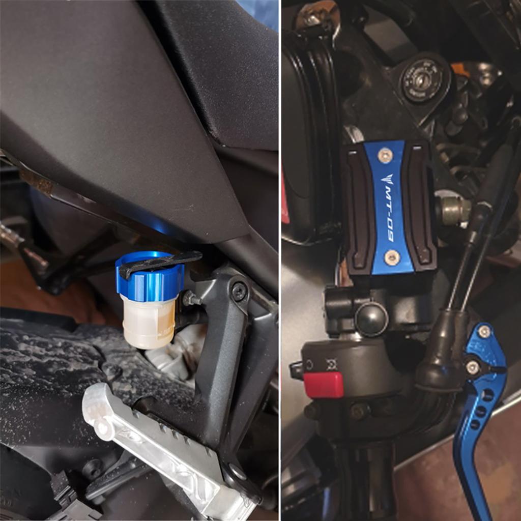 For Yamaha MT-09 MT 09 Mt09 FZ09 2014- (not for ) Motorcycle Parts Front and Rear Brake Fluid Tank Cap Reservoir