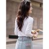 Women's Pure Cotton Long-Sleeve Round Neck T-Shirt