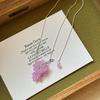 Women's Long Adjustable Ape Bead Nelace Faionable Korean Sle Ins Versatile Clavicle Chain Accory Fre Outlined