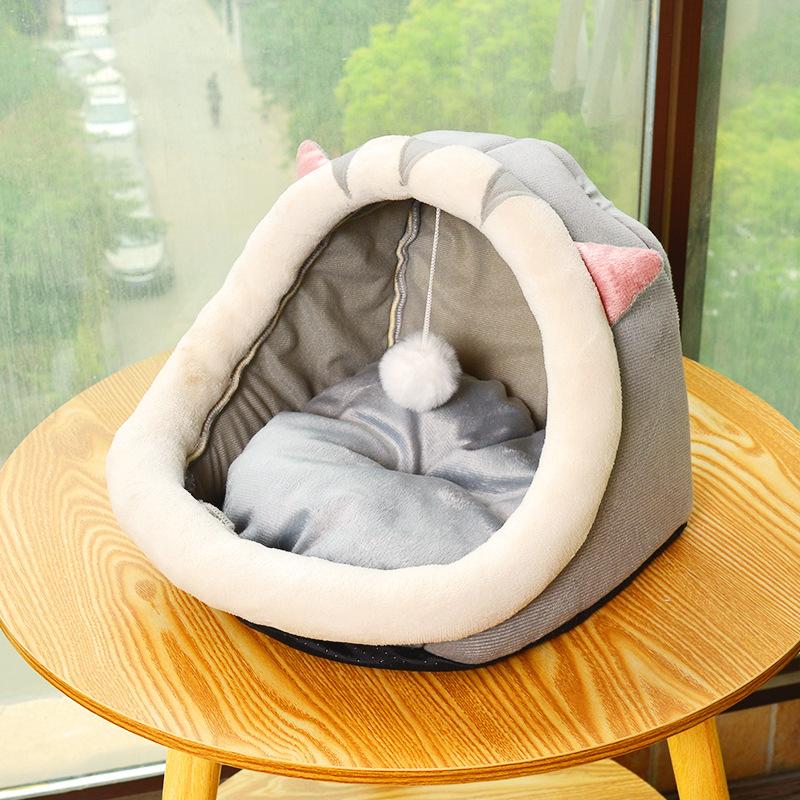 Cat House for All Seasons Cat House  Semi-enclosed Cat House  Cat Bed and Dog Bed  Keeping Pets Warm In Winter