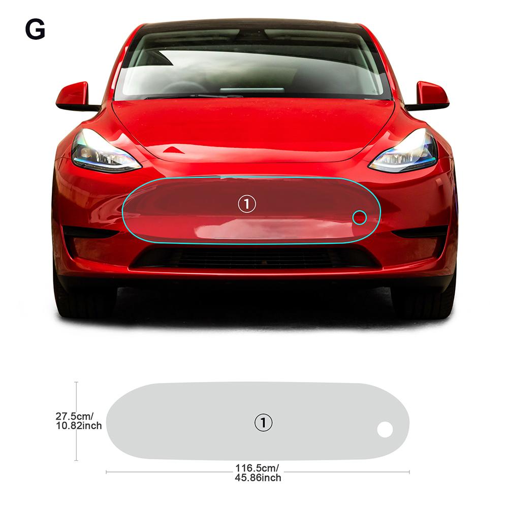 For Tesla Model Y 2020 2021-2023 TPU Invisible Paint Protection Film Self Healing Anti Scratch Clear Exterior Car Accessories