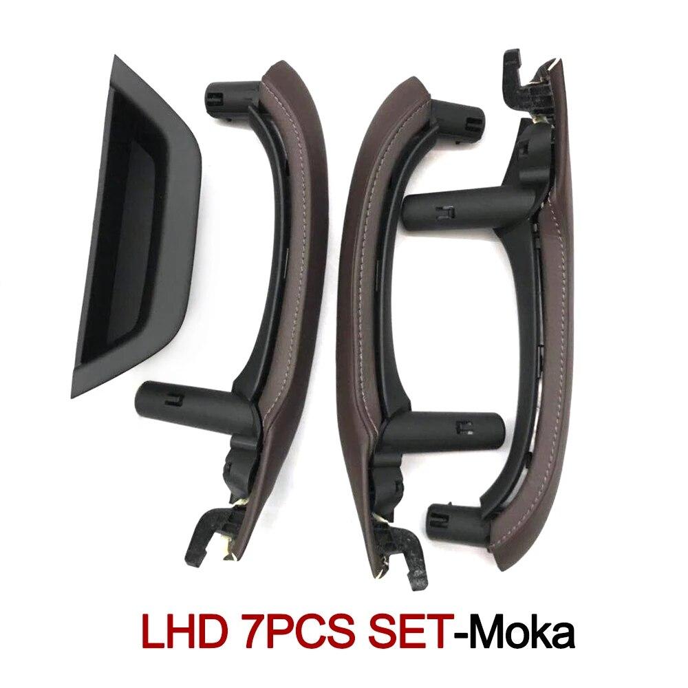 Links rechts Fahrer Auto Innentür Pull Griff Leder Abdeckung Set Montage Ersatz für BMW X3 X4 F25 F26 2010-2016