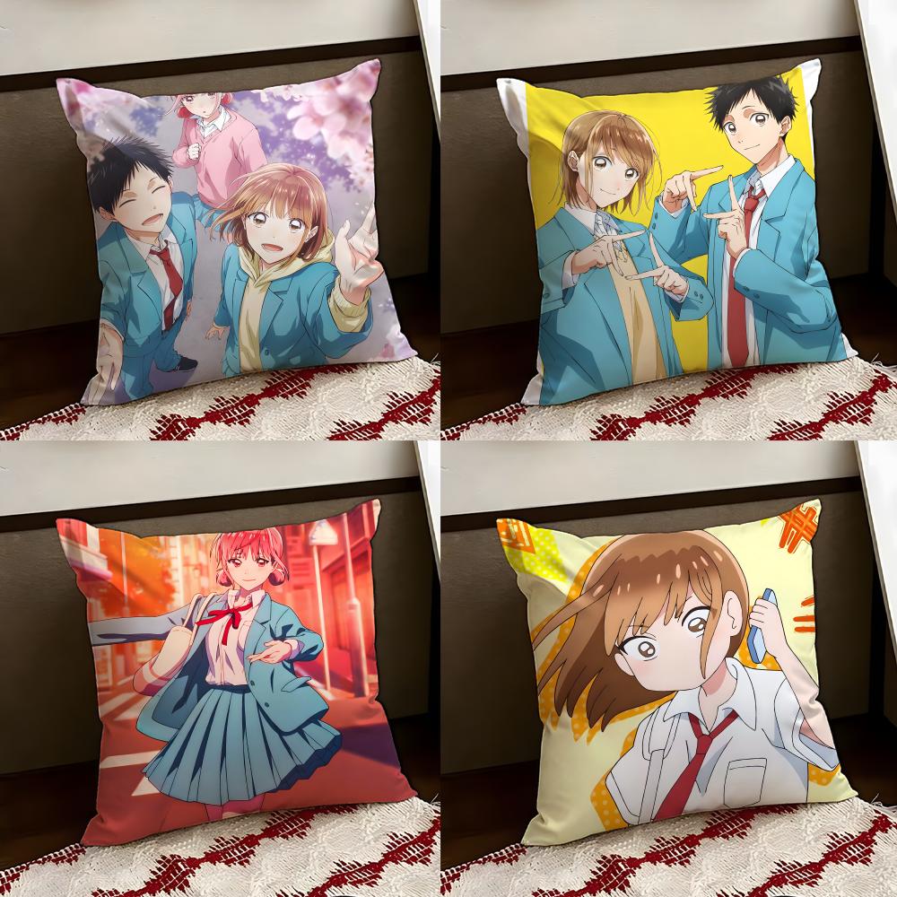 Anime BBlue BBox Kissenbezug Wendbar Weich Langlebig Kissenbezug Zuhause Auto Mehrzweckgebrauch für täglichen Komfort