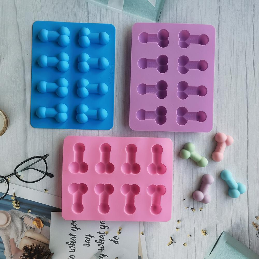 Cake Mold Dick Ice Cube Tray Silicone Mold Soap Candle Moulds Sugar Craft Tools Chocolate Mould Mini Ice Cream Forms