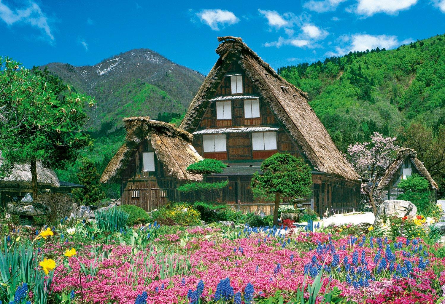 jigsaw Aim to be a puzzle Blooming Gifu 300-piece puzzle master! Shirakawa-go - (26x38cm)