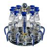 Household light luxury Baijiu cup gold foil wine dispenser spirit cup gift box set crystal cup shelf wholesale
