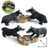 Cross-Border Wildlife Simulation Toy: Dog, Badger & Weasel Family