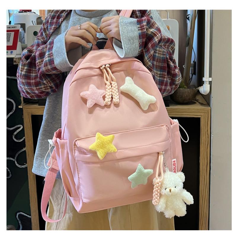 Schulrucksack für Mädchen, Mittelstufenschülerinnen, Oberstufenschülerinnen, schlichter Rucksack für Studentinnen, vielseitiger Mädchenrucksack, weniger Luxus