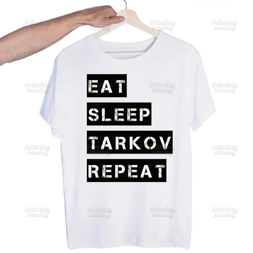 

Тарков Игра Голова Глаза Активный Мужская Футболка Милая Принтованная Футболка Мужская Модная Футболка для Мужчин Повседневные Топы Короткий Рукав 4XL