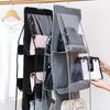6-Grid Double-Layer Thick Transparent Bag Storage Hanging Bag Wardrobe Dustproof Three-Dimensional Hanging Bag Hanging Bag