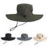Outdoor Super Large Hat Brim Breathable Hiking Hat Summer Sun Protection Sun Hat Fishing Leisure Big Head Fisherman Hat