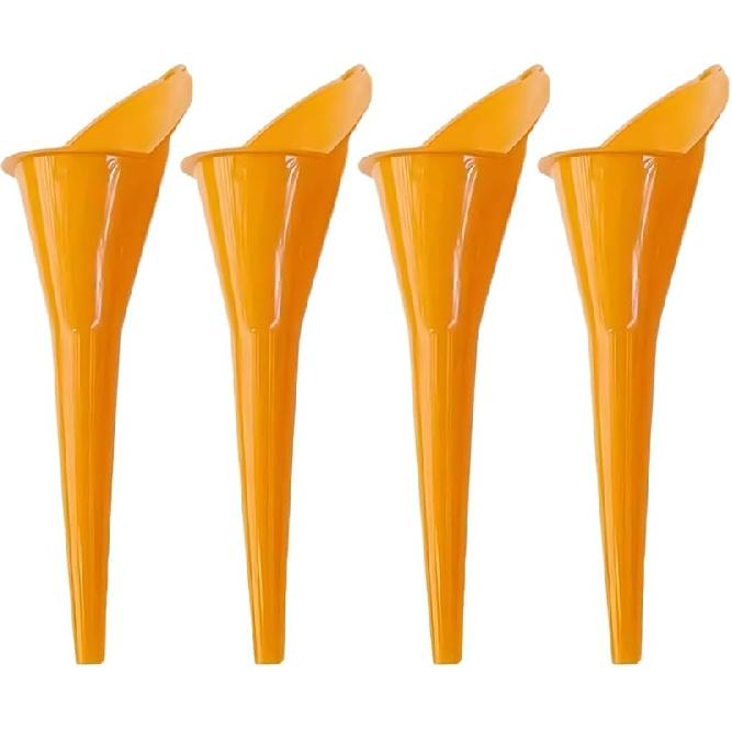 Long Neck Oil Funnel, Plastic Spill Saver Funnels, Multi-Function Funnel for All Automotive Oils, Water, Diesel Fuel, Lubricants, Engine Oils,