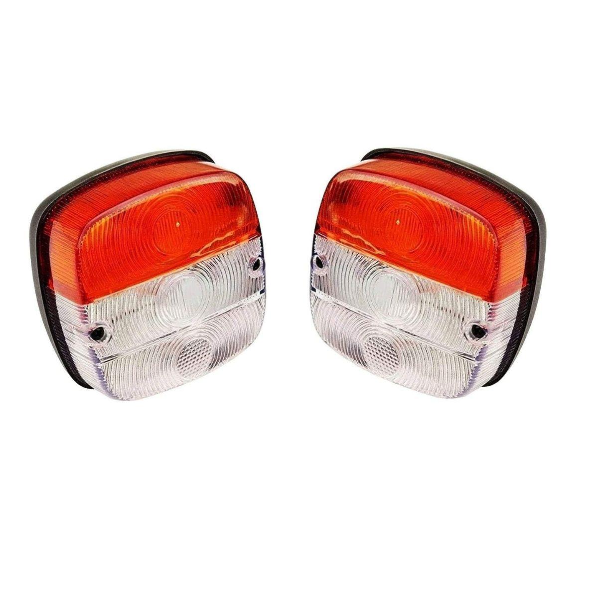 

Front Side Lights Lamp Assembly Set with 12v Bulbs Suitable for Iveco Magirus Santana Land Rover Series III