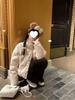 2024 Petite Women's Floral Stand Collar Short Winter Down Jacket