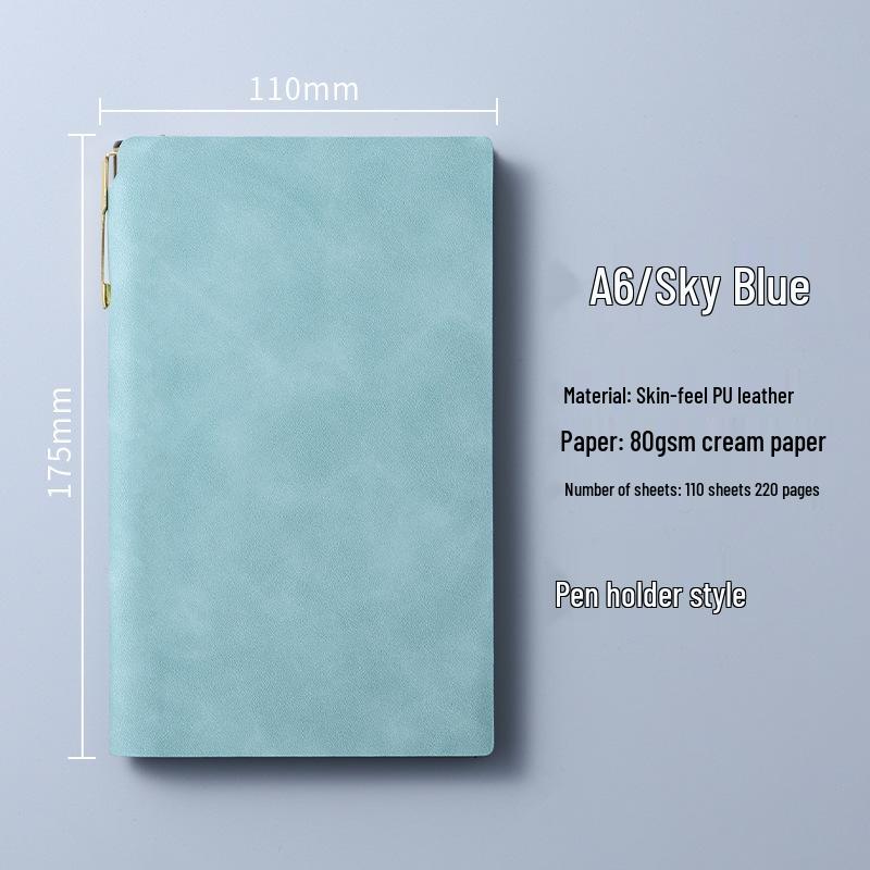 Custom Portable A6 PU Leather Notebook with Logo Printing – Thick, High-Value, Compact Design