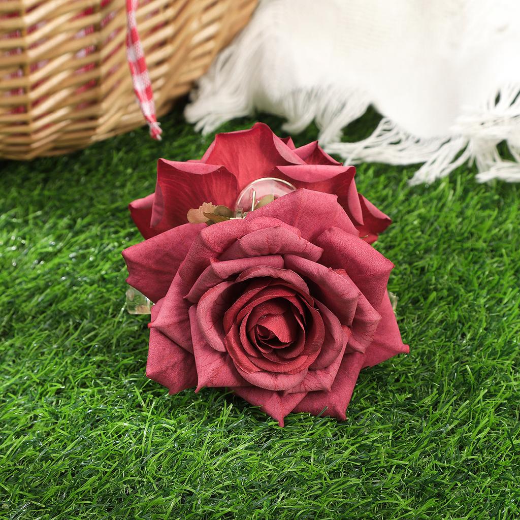 AWATYR Large Simulated Flowers Hair Claw Rose Hair Clip Elegant High-Grade WomenHair Accessories