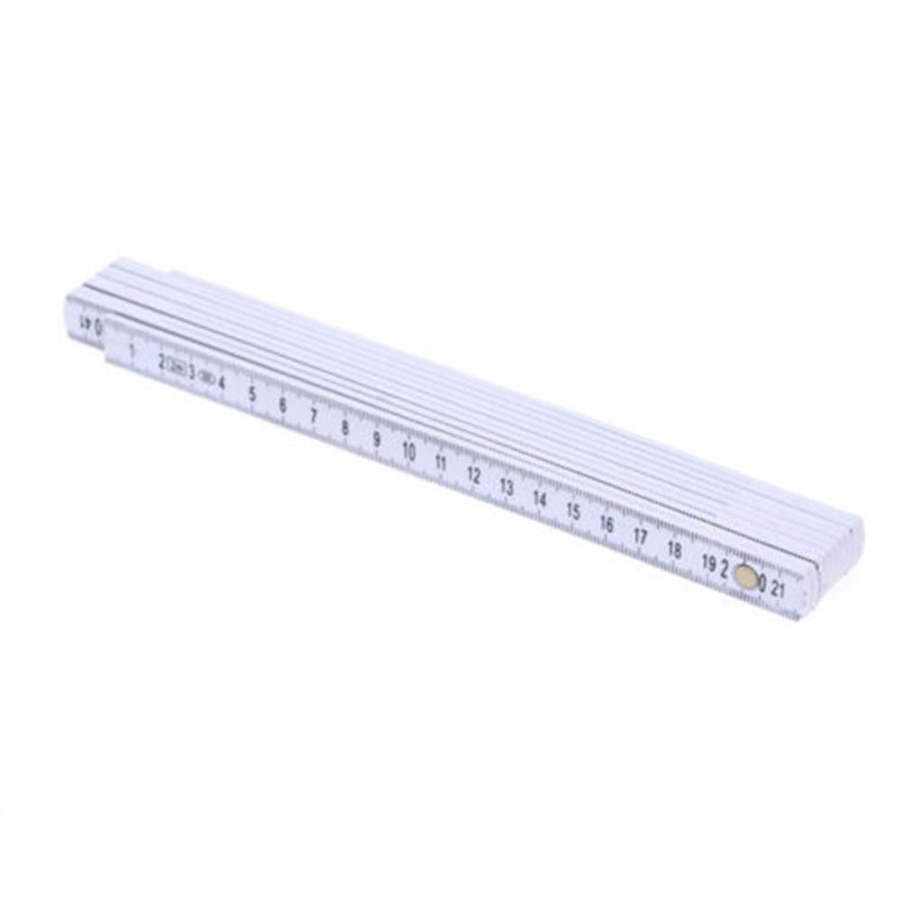 2 Meters Slide Ten-Parts Fold Up Folding Ruler Measuring Tool For Carpenter