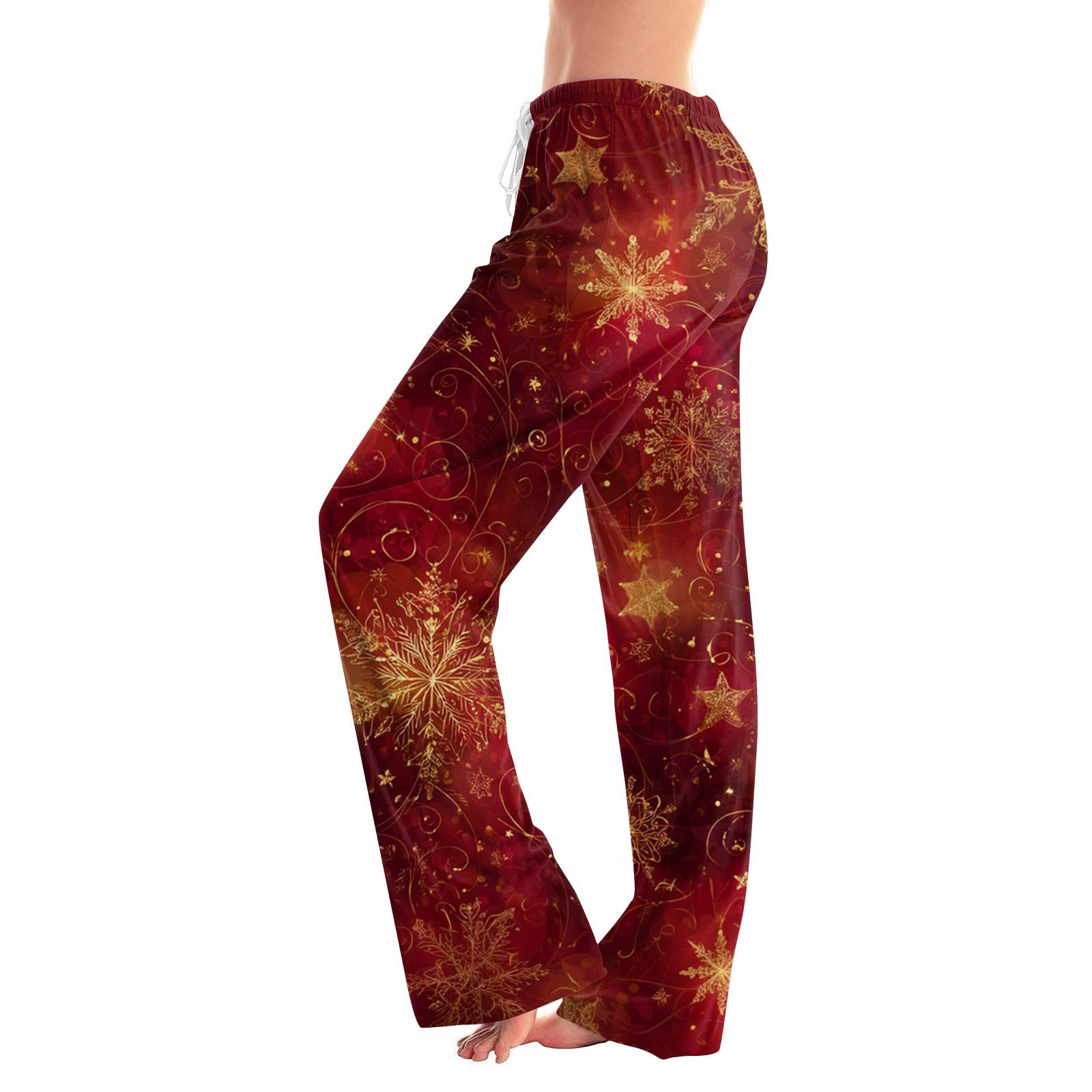 

Женские модные свободные повседневные брюки с принтом S