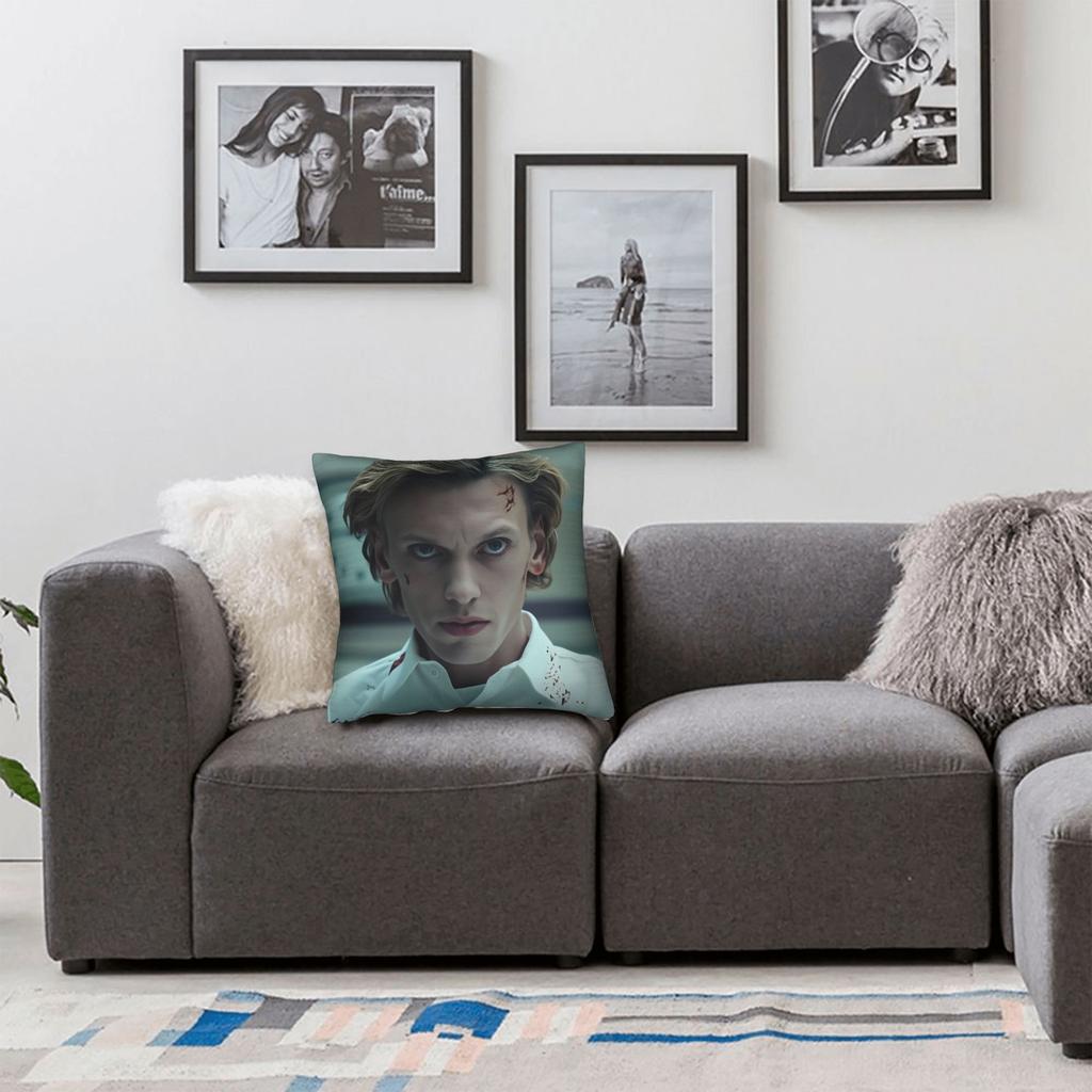 Pillow Cover Jamie Campbell Bower Morden Pillow Case For Sofa Car Home Decor Pillowcases