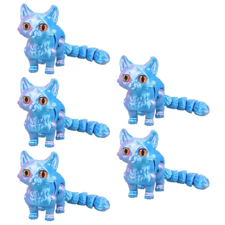 3D-печатные кошки, реалистичные статуэтки бесшерстных кошек, 3D-печатные животные с гибкими шарнирными соединениями, Декор для дома и офиса