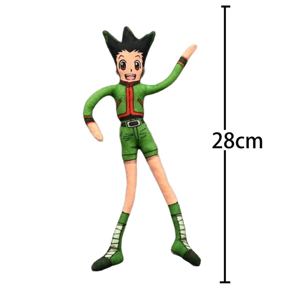 

Anime Gon Freecss figure Hisoka Killua Zoldyck Plush toy Cosplay Stuffed Doll Twistable Iron Wire Cotton Doll Birthday Fans Gift 28CM