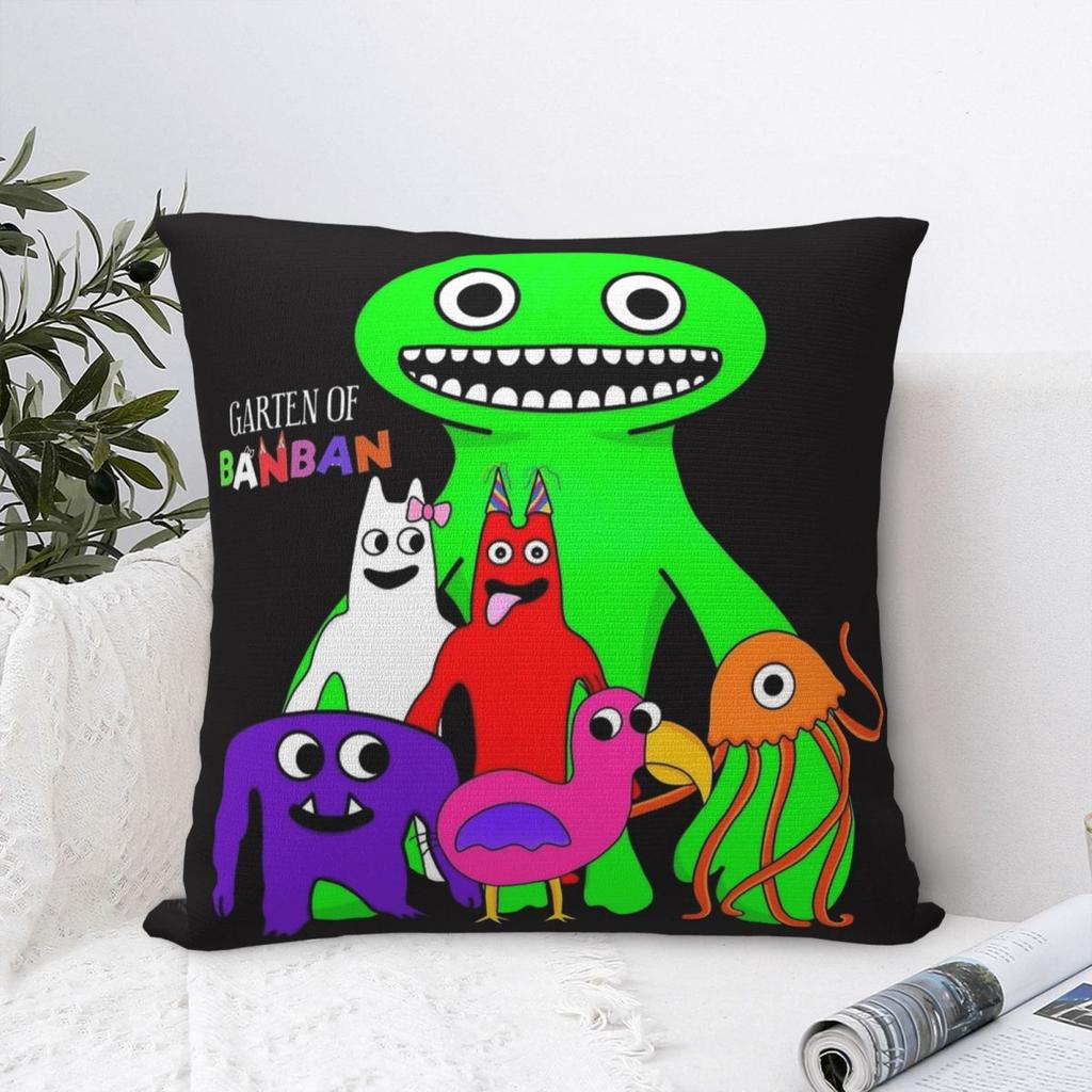 Garten Of Banban Group Cartoon Square Pillow Cases Jumbo Josh Cushion Cover Novelty Decorative Pillowcase For Seat 45X45Cm