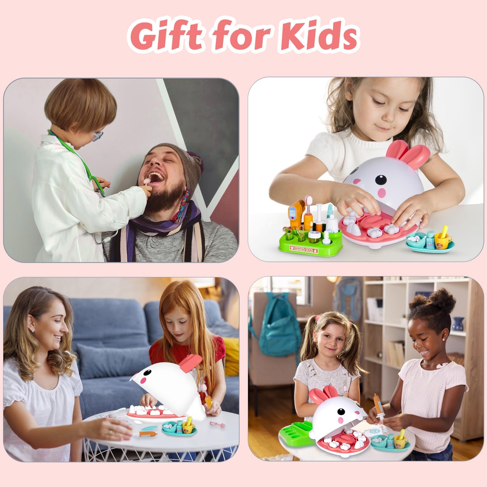 Kit Dentiste Enfants - Modèle Bleu - ABS Résistant - Jeu de Rôle Ludique - Jeux - Jouets