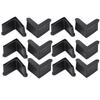 4/8/12PCS Angle Steel End Caps Corner Protector Caps Right Angle Blanking End Caps  Storage Shelves