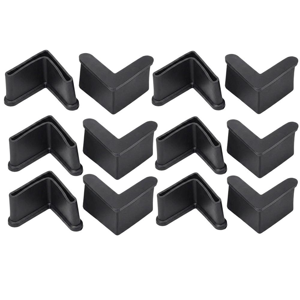 4/8/12PCS Angle Steel End Caps Corner Protector Caps Right Angle Blanking End Caps Storage Shelves