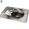 H&B Store Cute Cat Puppy Print Floor Mats Bedroom Carpet Anti-Slip Kitchen Toilet Doormat
