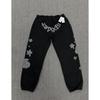 Mens Oversized Hoodie With Spider Web Print Rhinestone Embellishment Cotton Pullover Sweatshirt
