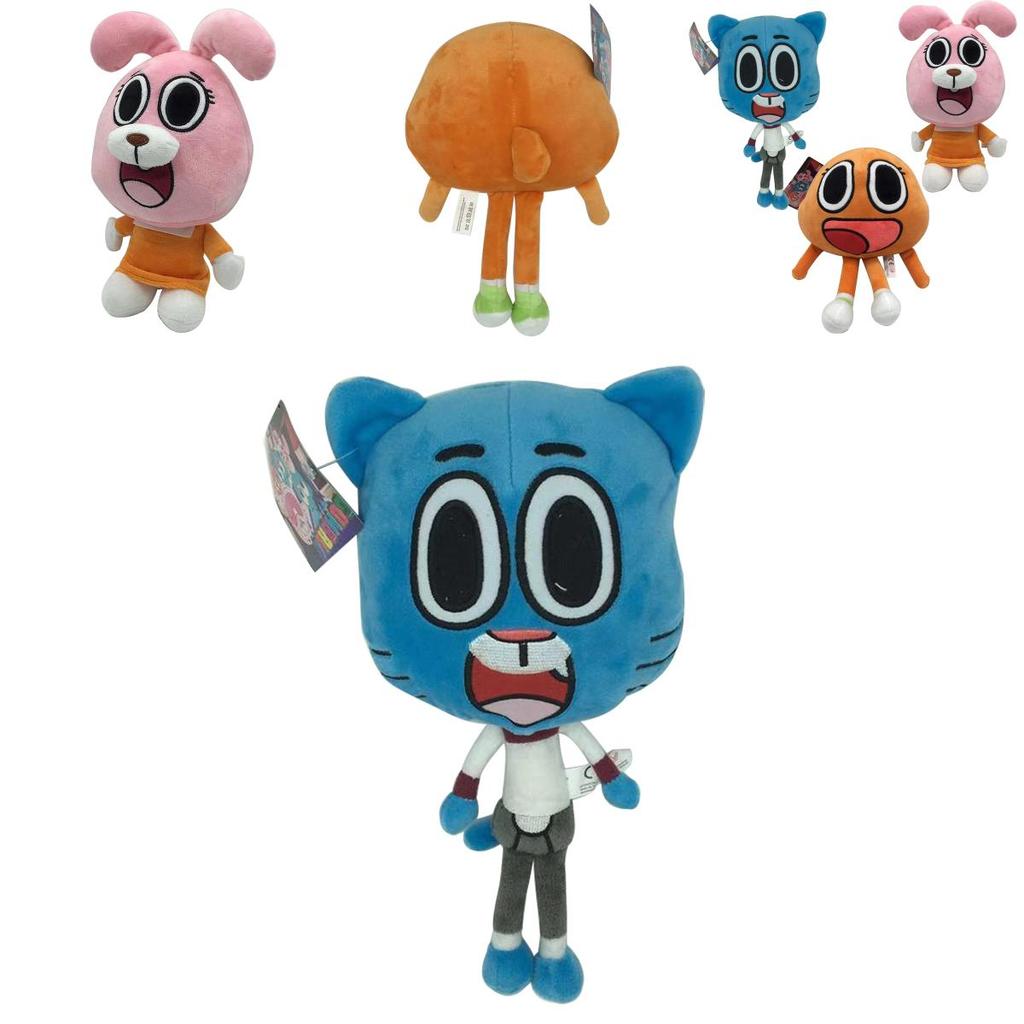 Entzückendes und weiches 25 cm Darwin Plüschtier aus Die erstaunliche Welt von Gumball für Kinder