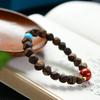 Chinese Agarwood Lacquer Red Bead Bracelet (No Oil Injection)
