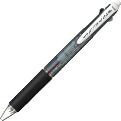 Mitsubishi Bleistift Stift Jetstream Schwarz Einfach zu Schreiben MSXE350007P24 Multi-Funktion 2&1 0,7