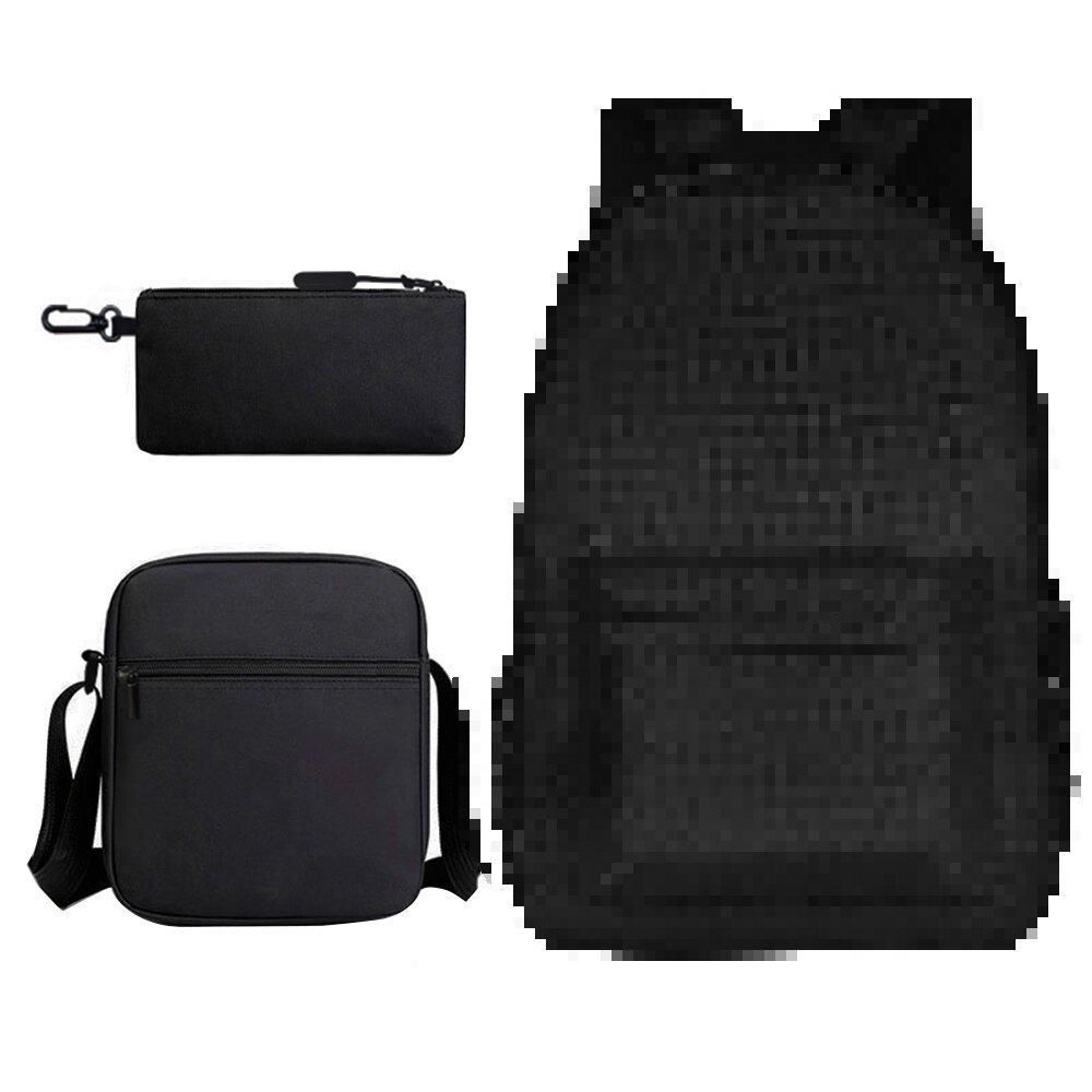 Heat Transfer Three-Piece Schoolbag Cartoon Peripheral Printing Backpack Student Satchel Pencil Case