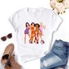 Spice Girls T-shirt Women Cartoon Tee Short Sleeve Fashion Girls T Shirt Four Season Print Anime Tops Tees Clothes Female