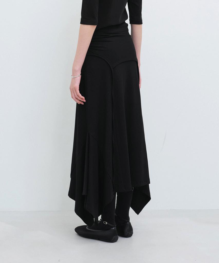 Yunse Layered Skirt (Black)