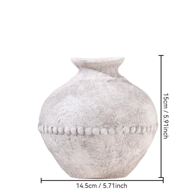 

Coarse Pottery Flower Vase Handmade Ceramic Jar Floral Arrangement Accessories Flower Vases Flowerpot Home Decoration