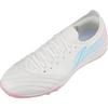 Li Ning TF Turf Firm Ground Cushioning, Wear Resistant Soccer Shoes Men's White Pink Blue YSTV0331
